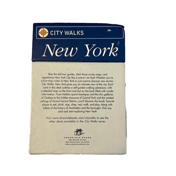 City Walks New York 50 Adventures on Foot.  50 different walking adventure cards - Picture 2 of 4